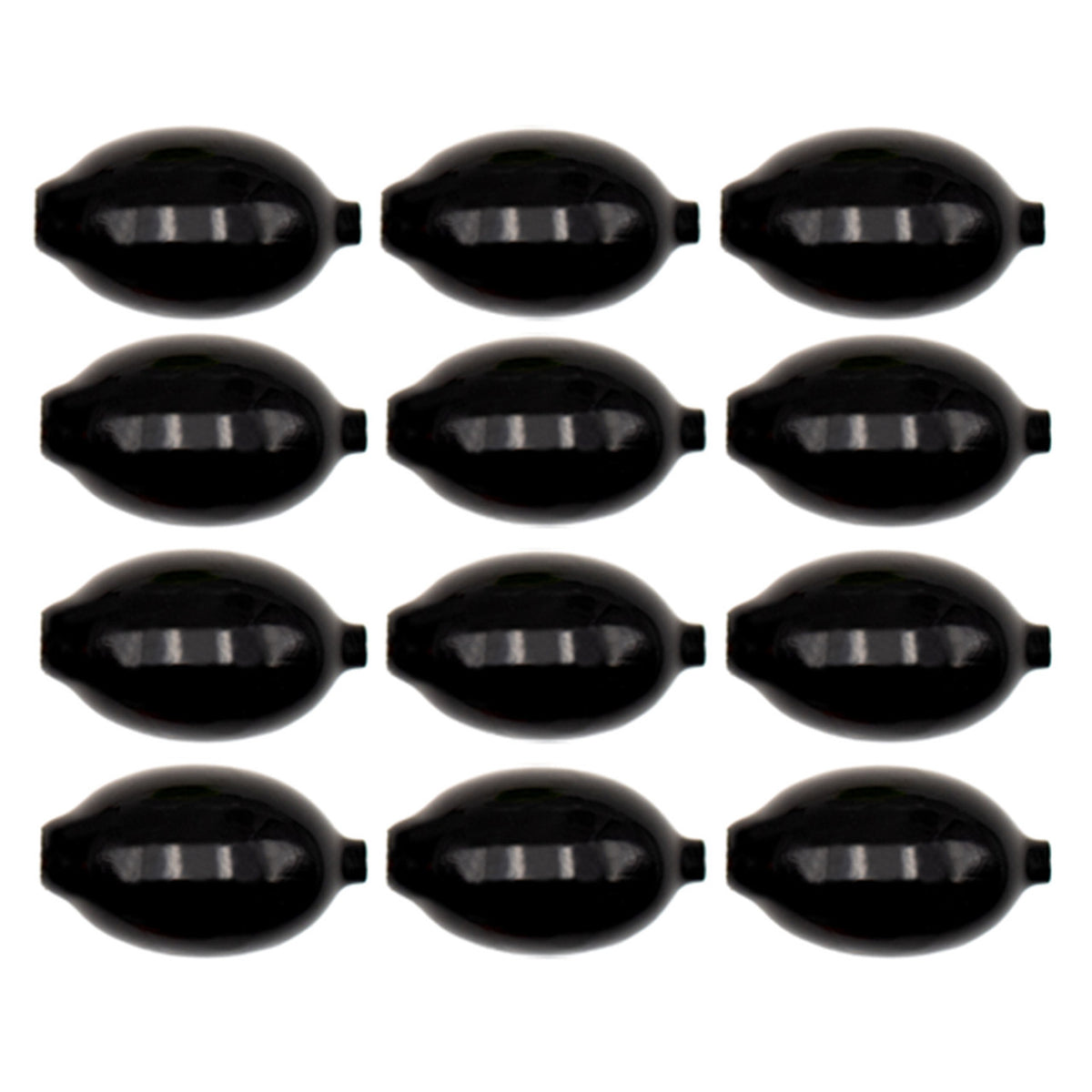 Rogers 6 oz. Coated Egg Weights in Black 12 Pack Image