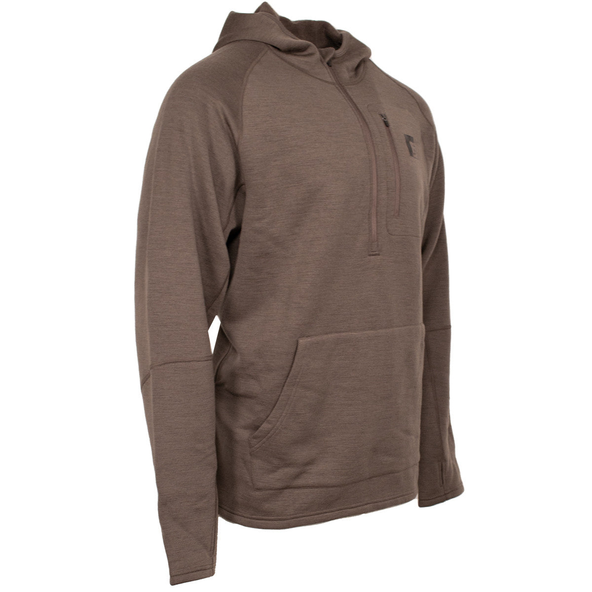 tilted image of Rogers Sporting Goods Biome 350 Merino 1/2 Zip Hoodie.