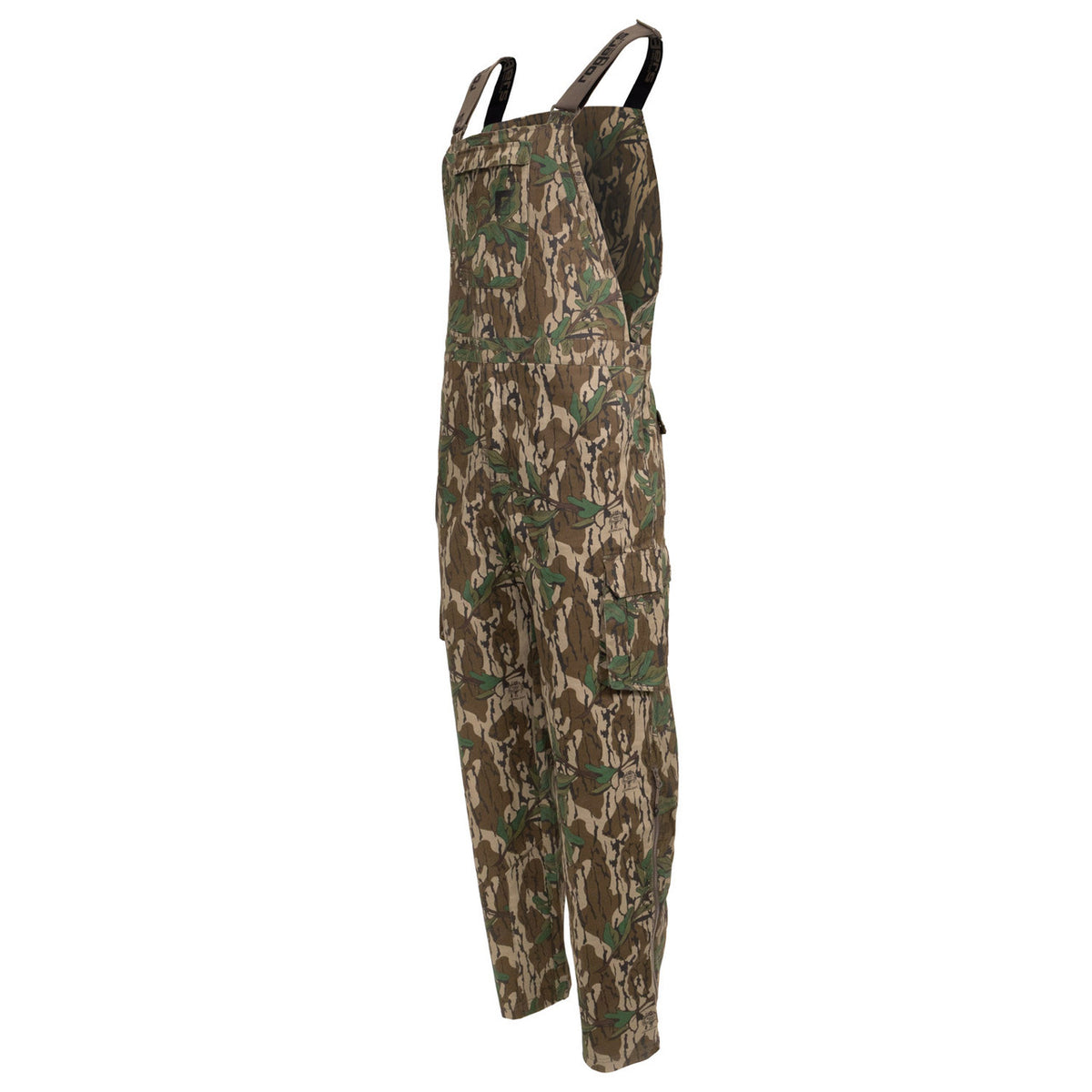 Tilted Image of Rogers Stretch Cotton Bibs + Bug Protection.