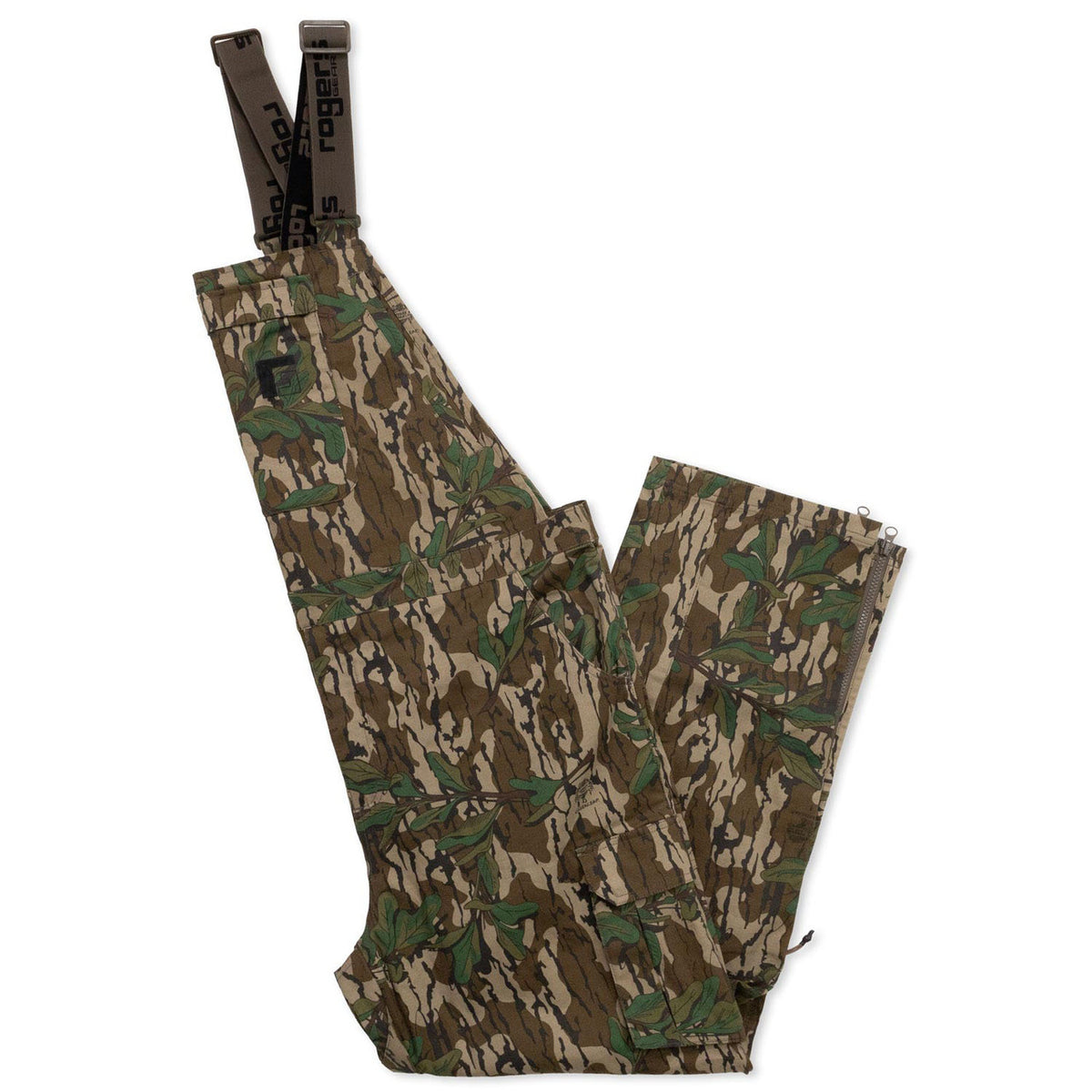 Folded Image of Rogers Stretch Cotton Bibs + Bug Protection.