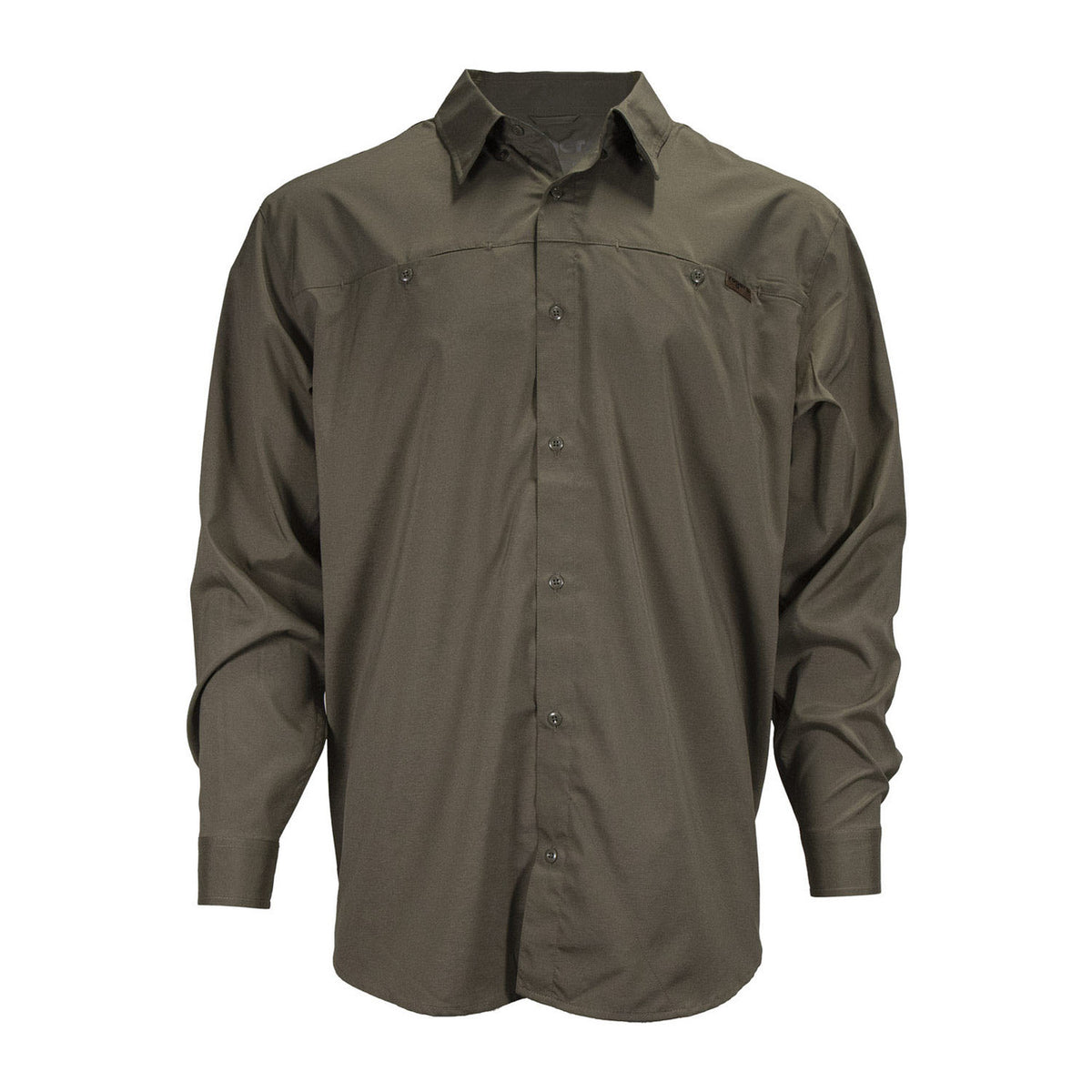 image of Rogers Tough Guide Long Sleeve Button-Down Shirt with Bug Protection in Olive.