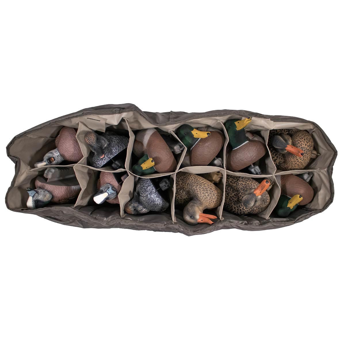 Rogers Sporting Goods Tough-Man Series 12 Slot Deluxe Floating Duck Decoy Bag Top Image