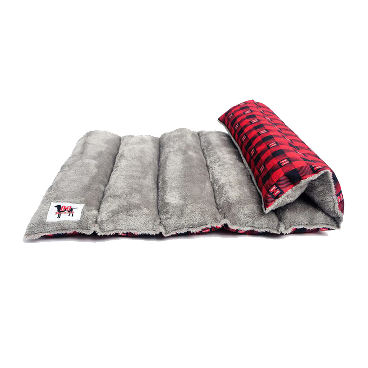 ROCT Hornady Buffalo Plaid Dog Blanket Partial Roll Gray Image