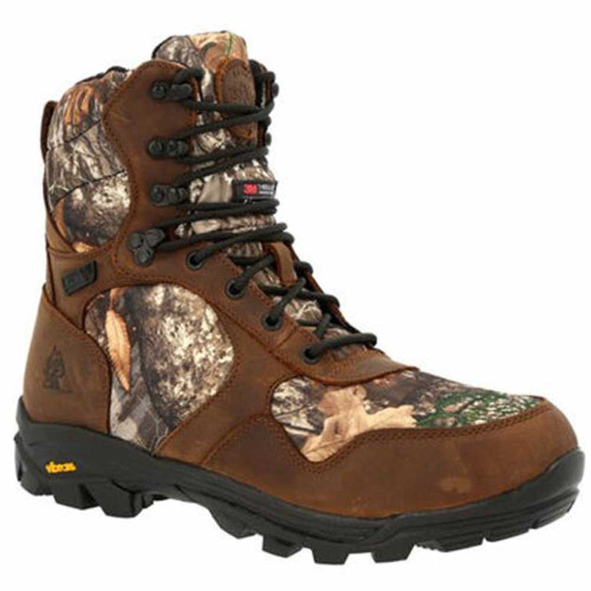 Rocky Wildcat Waterproof 800G Insulated Hunting Boot, Realtree Edge Right Side Image