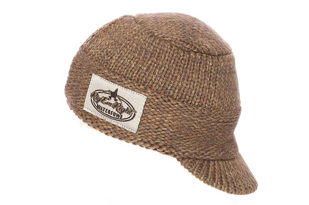 Heavy Weight Billed Knit Beanie - Olive Timber