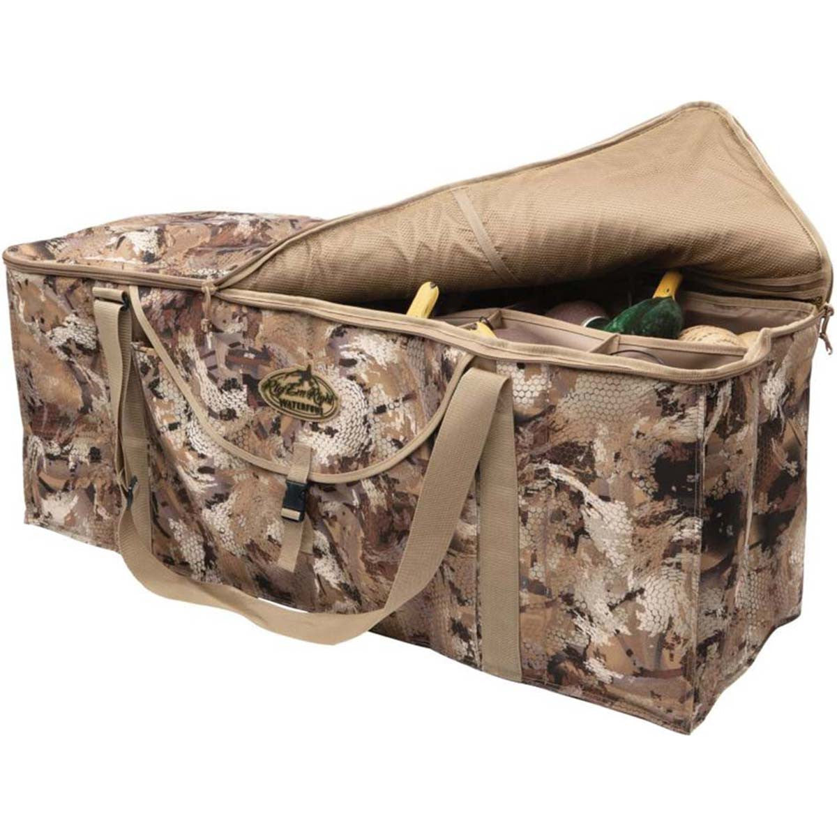 Rig'Em Right Deluxe 12-Slot Duck Decoy Bag in Gore Optifade Marsh