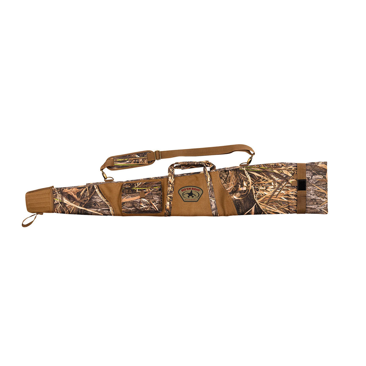 Rig'Em Right Flashpoint Floating Gun Case Image in Mossy Oak Habitat