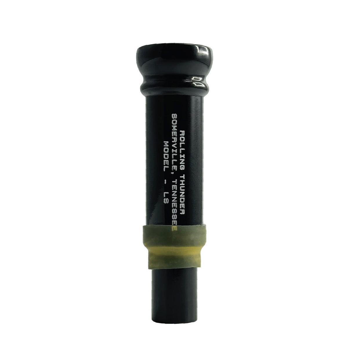 Image of the Rolling Thunder Calls Levey Short Cutdown Duck Call in Polished Black