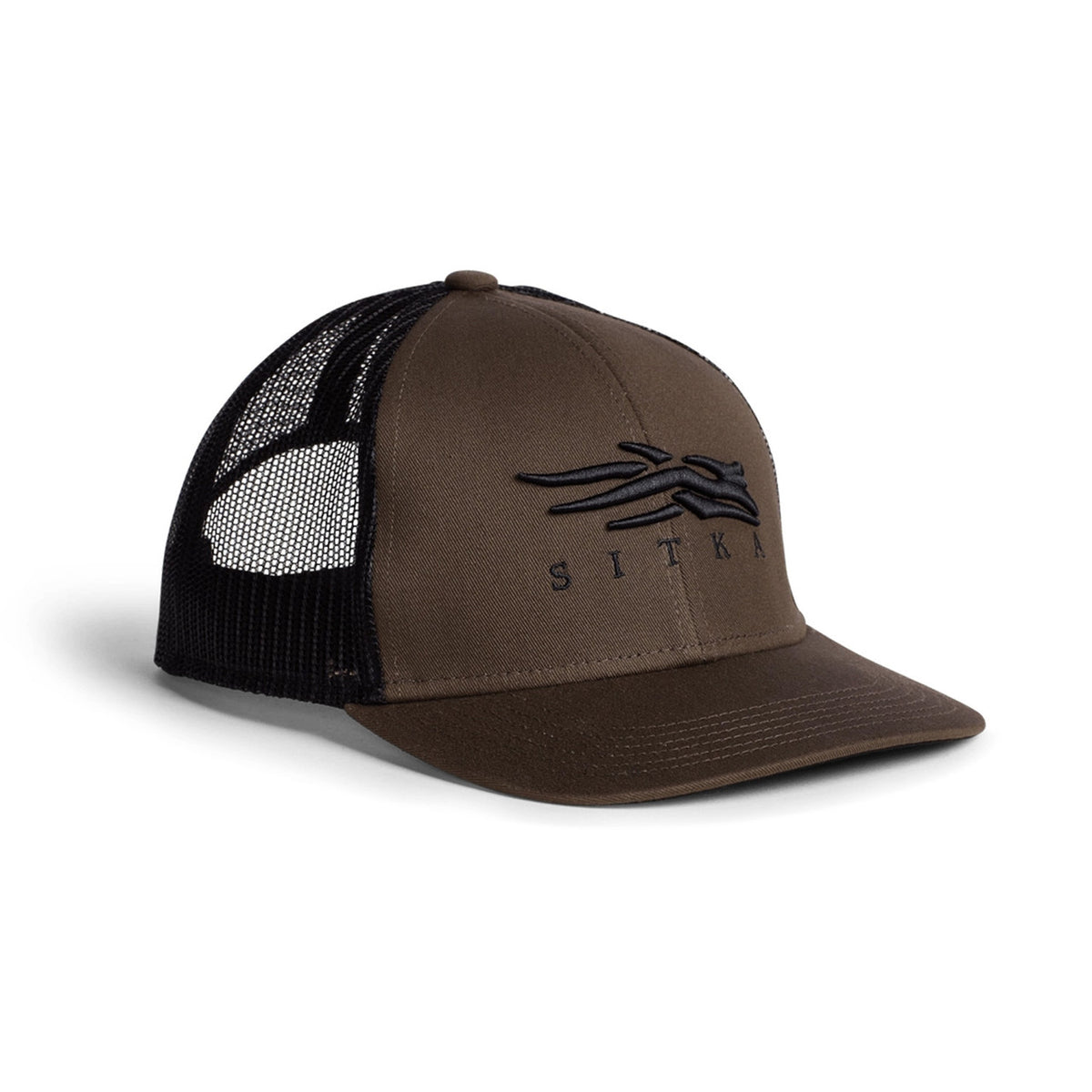 Sitka Icon Mid Trucker Hat image in Bark
