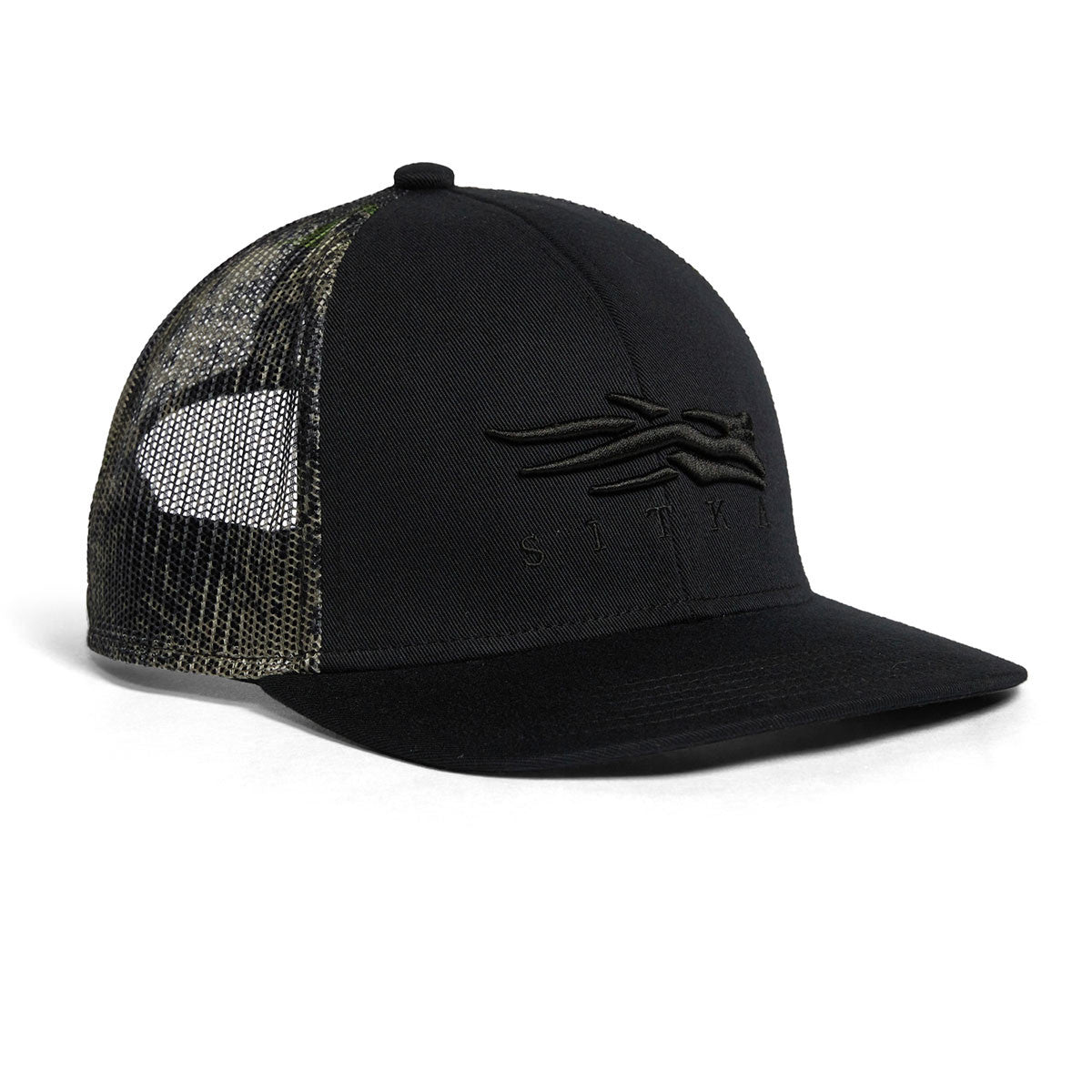 Sitka Icon Mid Pro Trucker Camo Hat Image in Black Cover