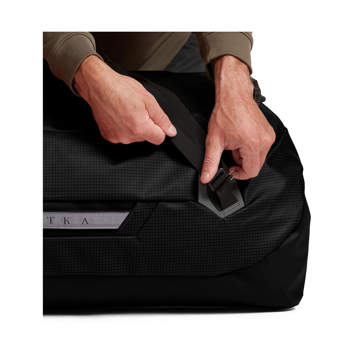 Sitka Drifter Duffle 110L Strap Image in Sitka Black