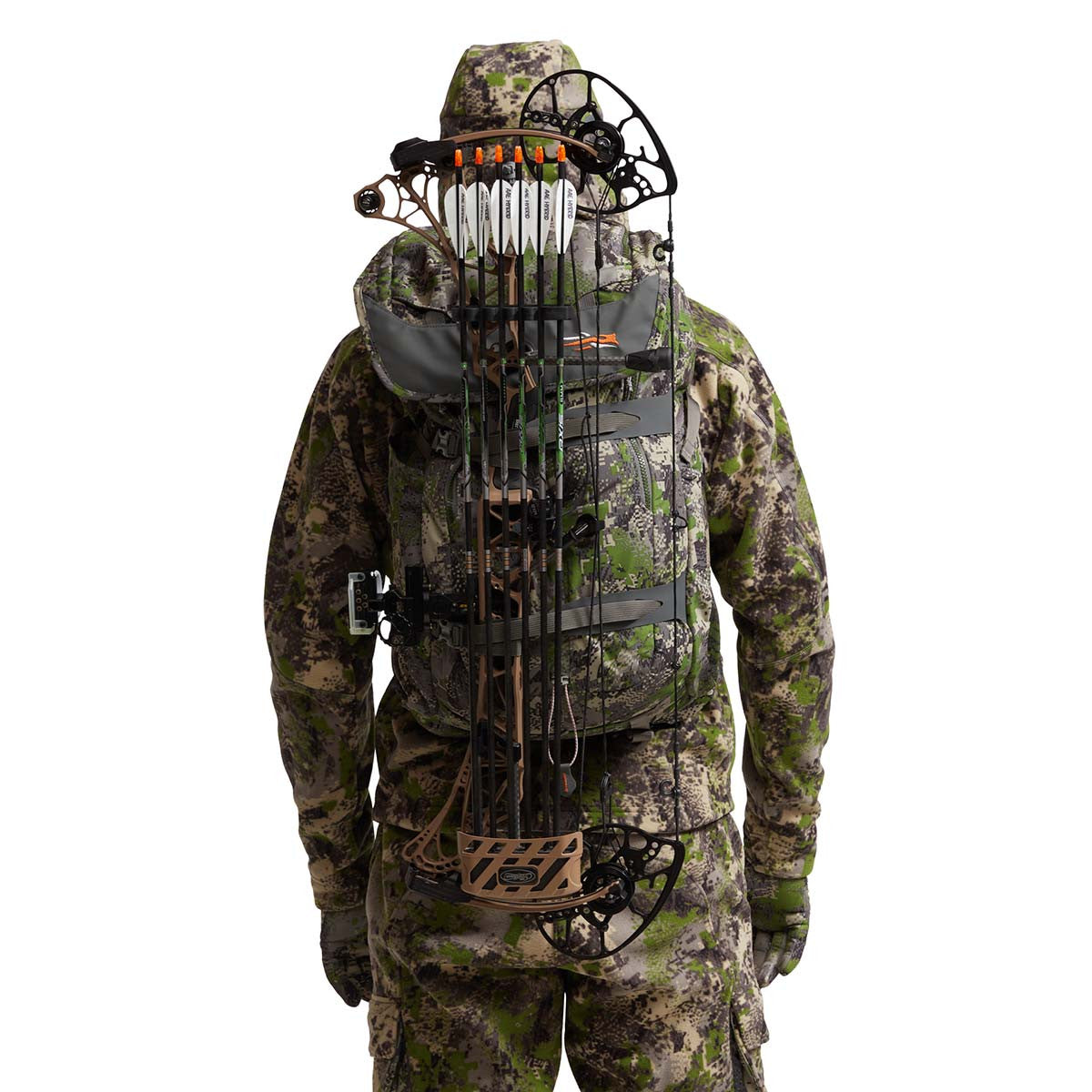 Sitka Tool Bucket Backpack Model Image in Optfifade Cover