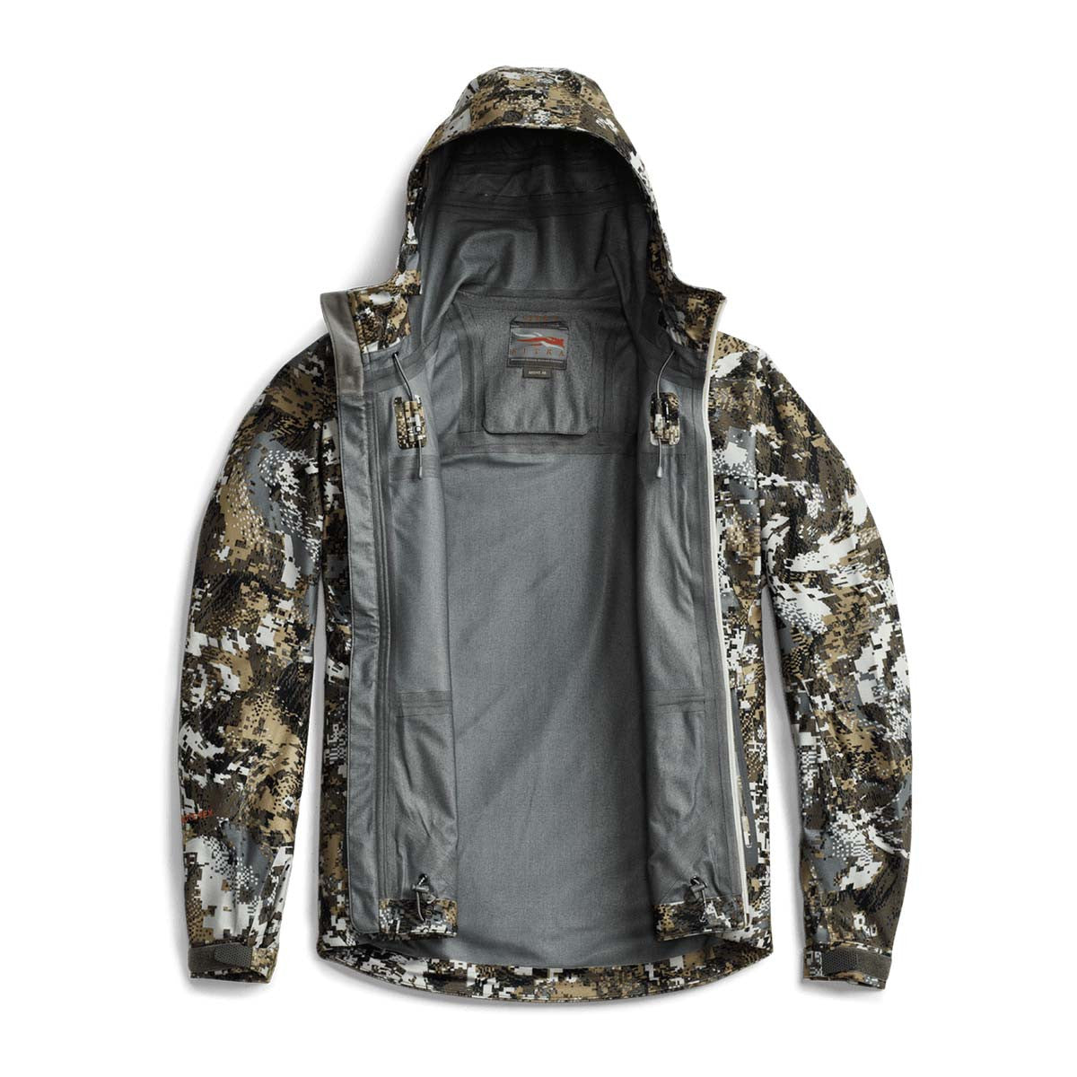 Sitka Downpour Jacket, Optifade Elevated II Open Front Image