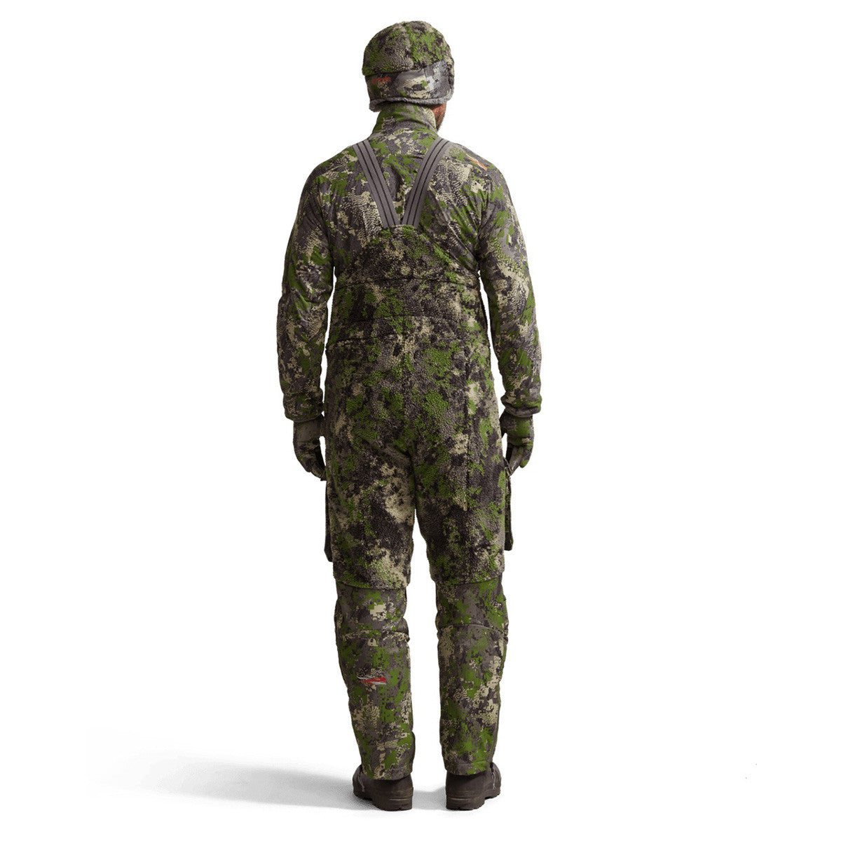 Sitka Fanatic Bib Back Model Image in Optifade Cover