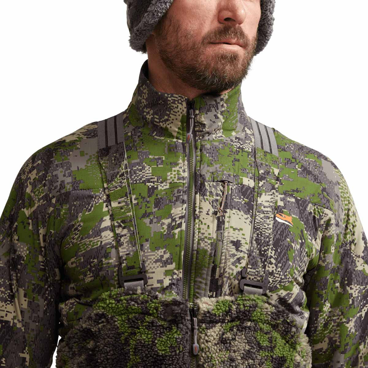 Sitka Fanatic Bib Chest Image in Optifade Cover