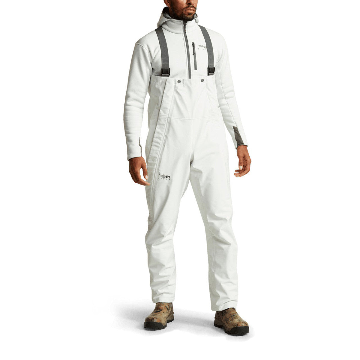 Sitka Nodak Bib Front Model Image