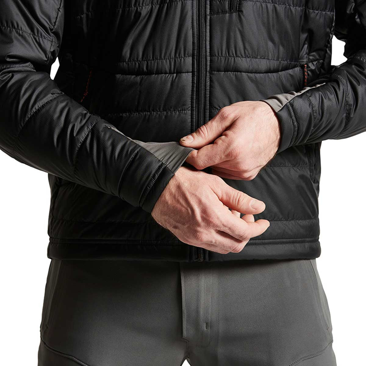 Sitka Kelvin AeroLite Jacket Wrist Image in Black