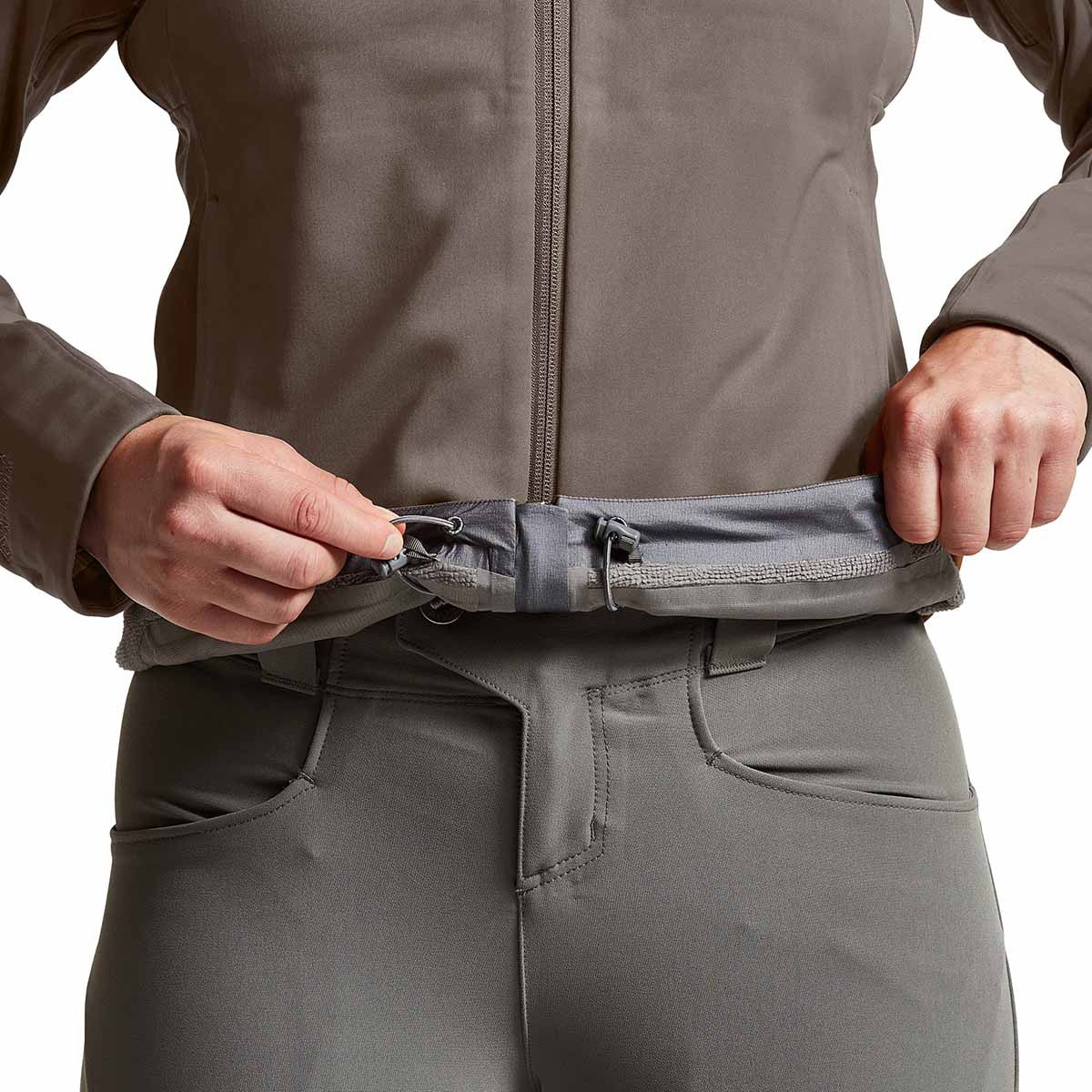 Sitka Women's Jetstream Jacket Waist Cinch Image in Hawk
