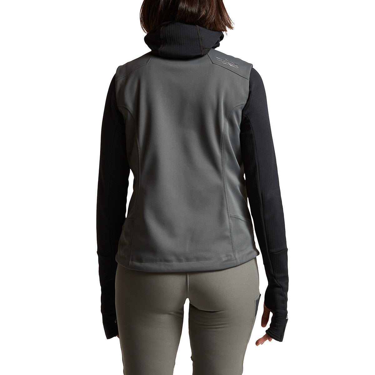 Sitka Women's Jetstream Vest Back Model Image in Lead