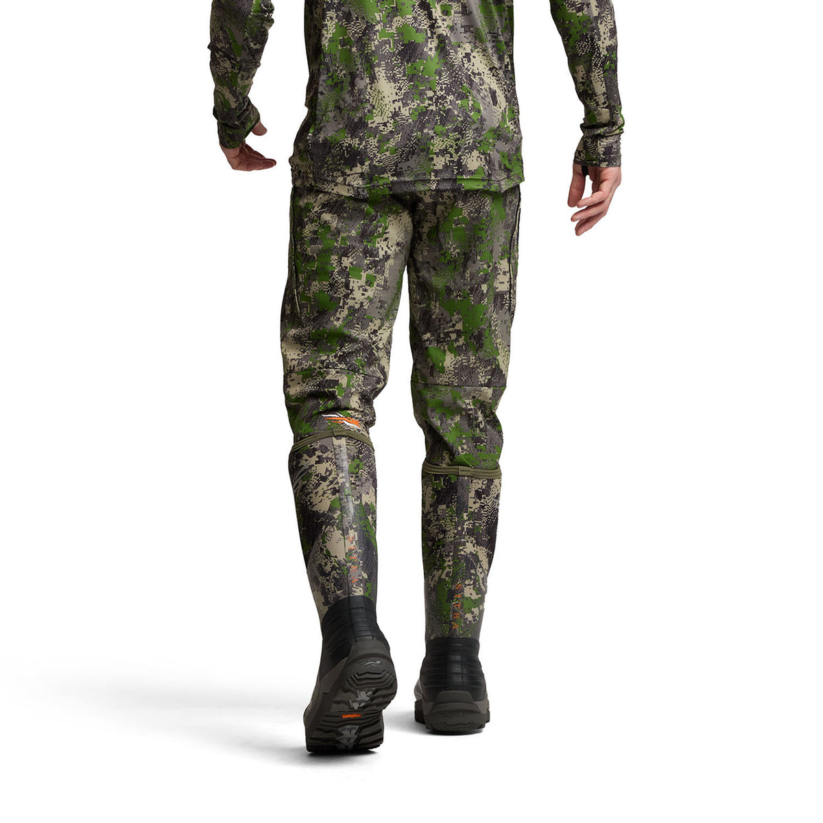 Sitka Back 40 Rubber Hunting Boots Main Model Back Image