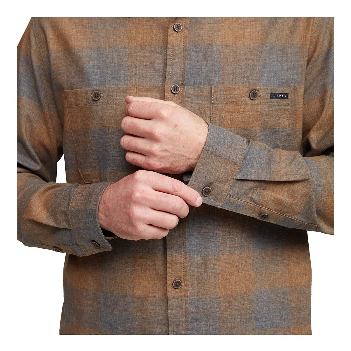 Sitka Ambary Long-Sleeve Shirt Model Buttons Image