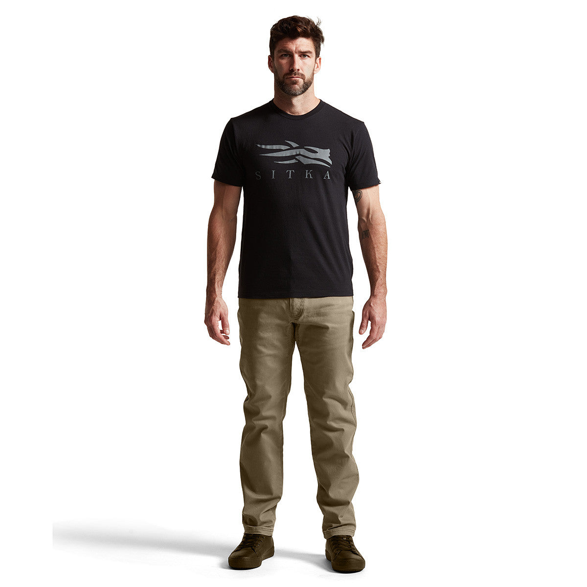 Sitka Three Season Pant Model Image in Buckskin