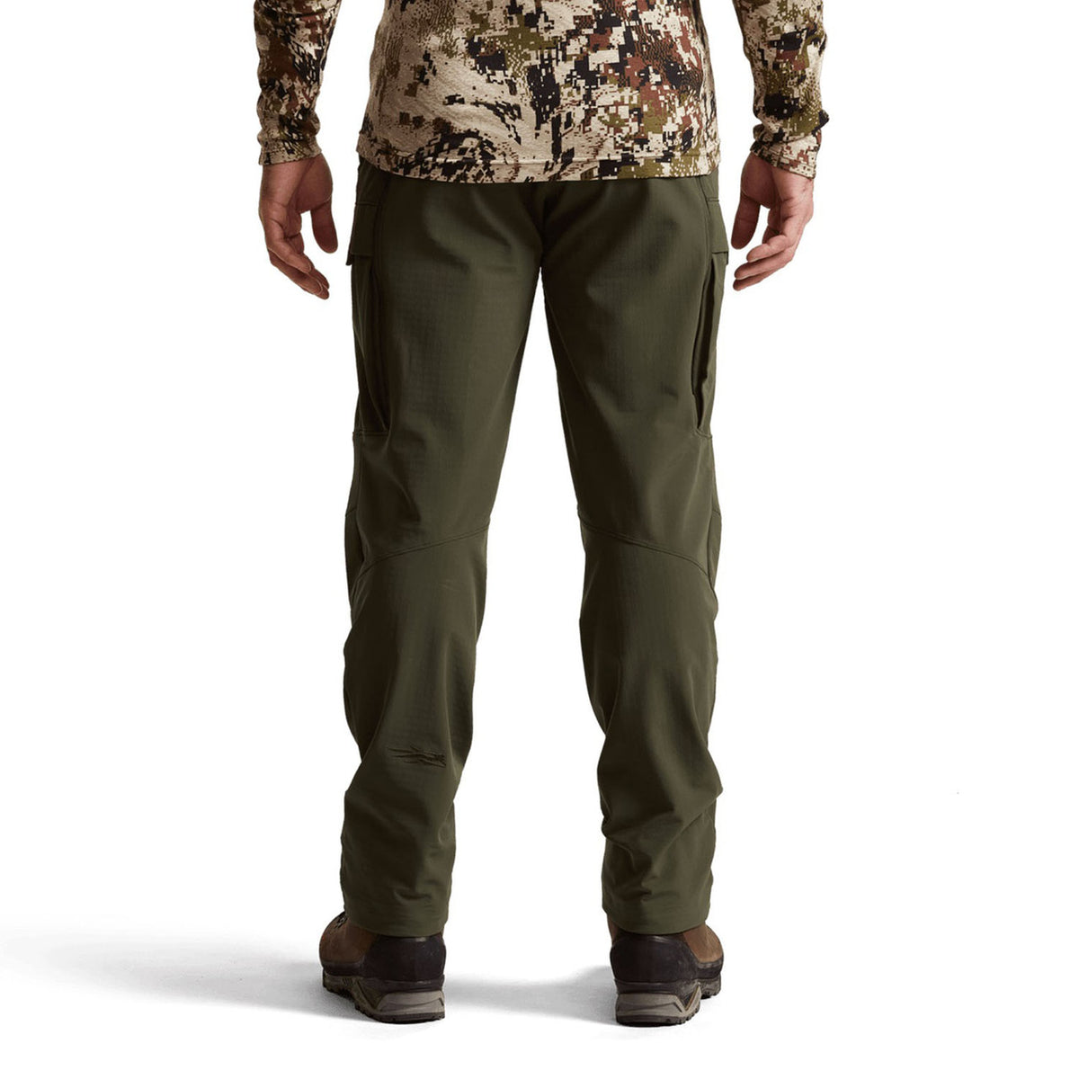 Sitka Intercept Pant Back Model Image in Deep Lichen