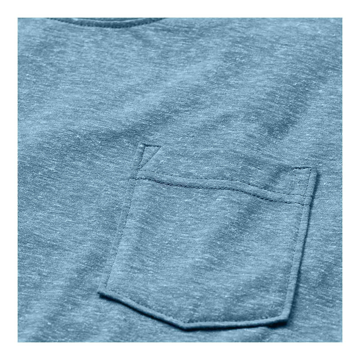 Sitka Essential Short-Sleeve Crew Pocket Image in Pacific Heather