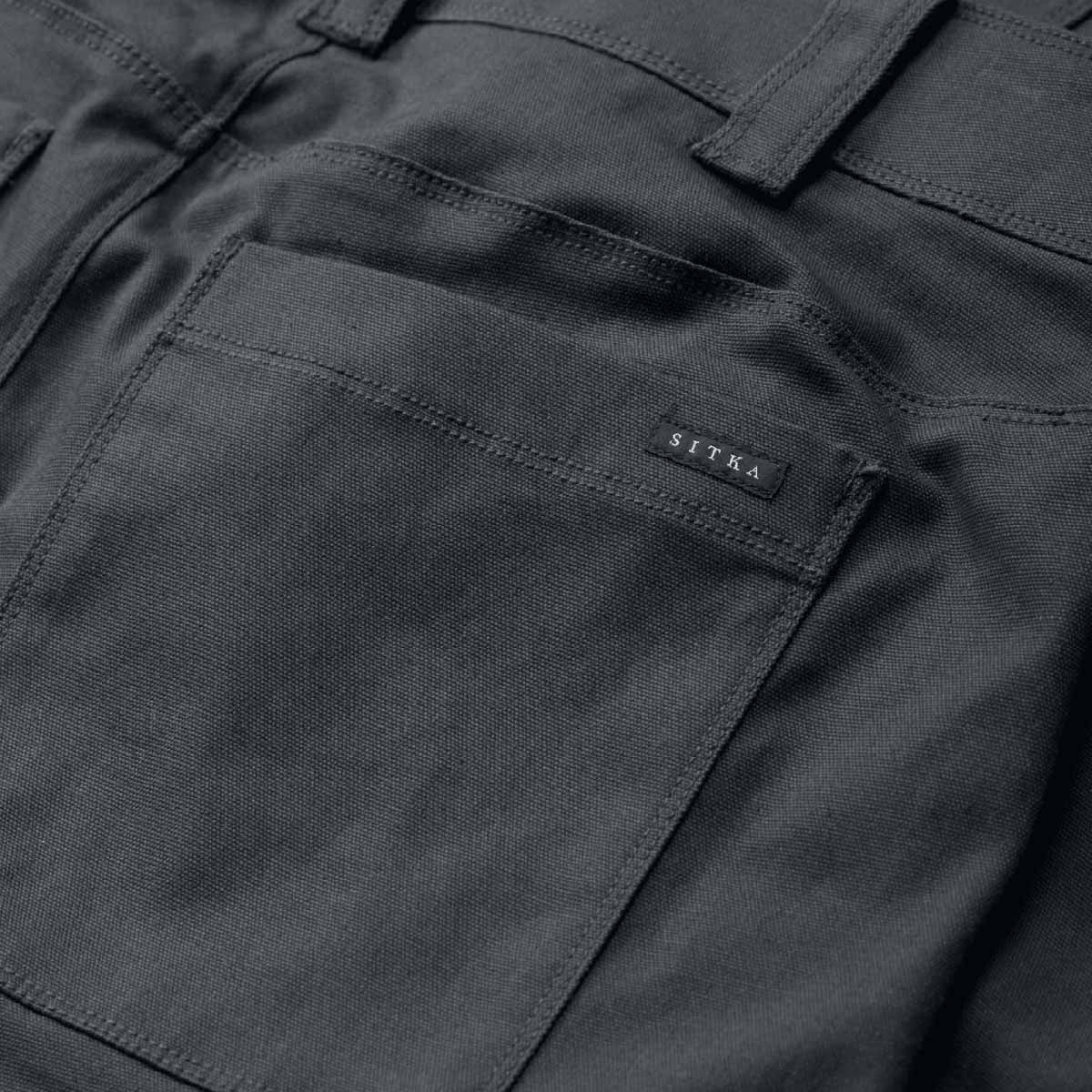 Sitka Grindstone Work Pant Pocket Image in Anchor