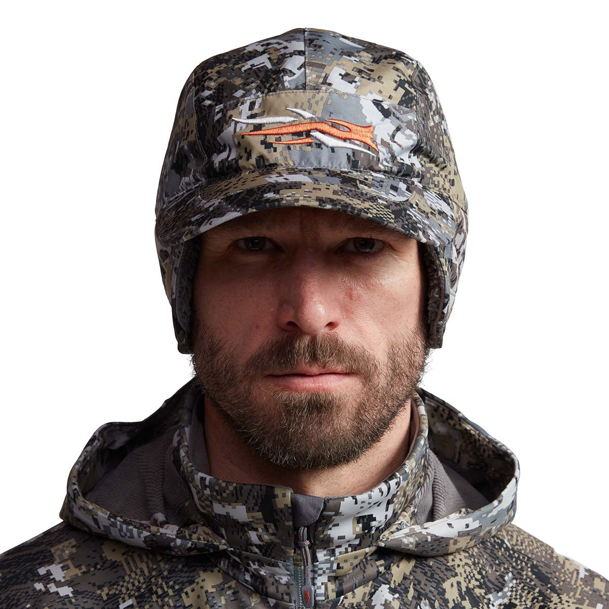 Sitka Blizzard GTX Hat Front Model Image in Elevated II