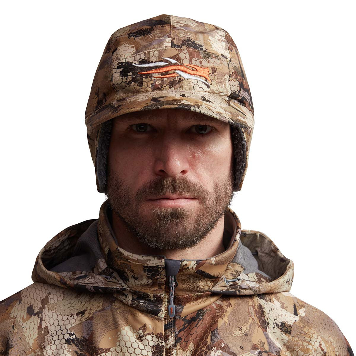 Sitka Blizzard GTX Hat Front Model Image in Marsh