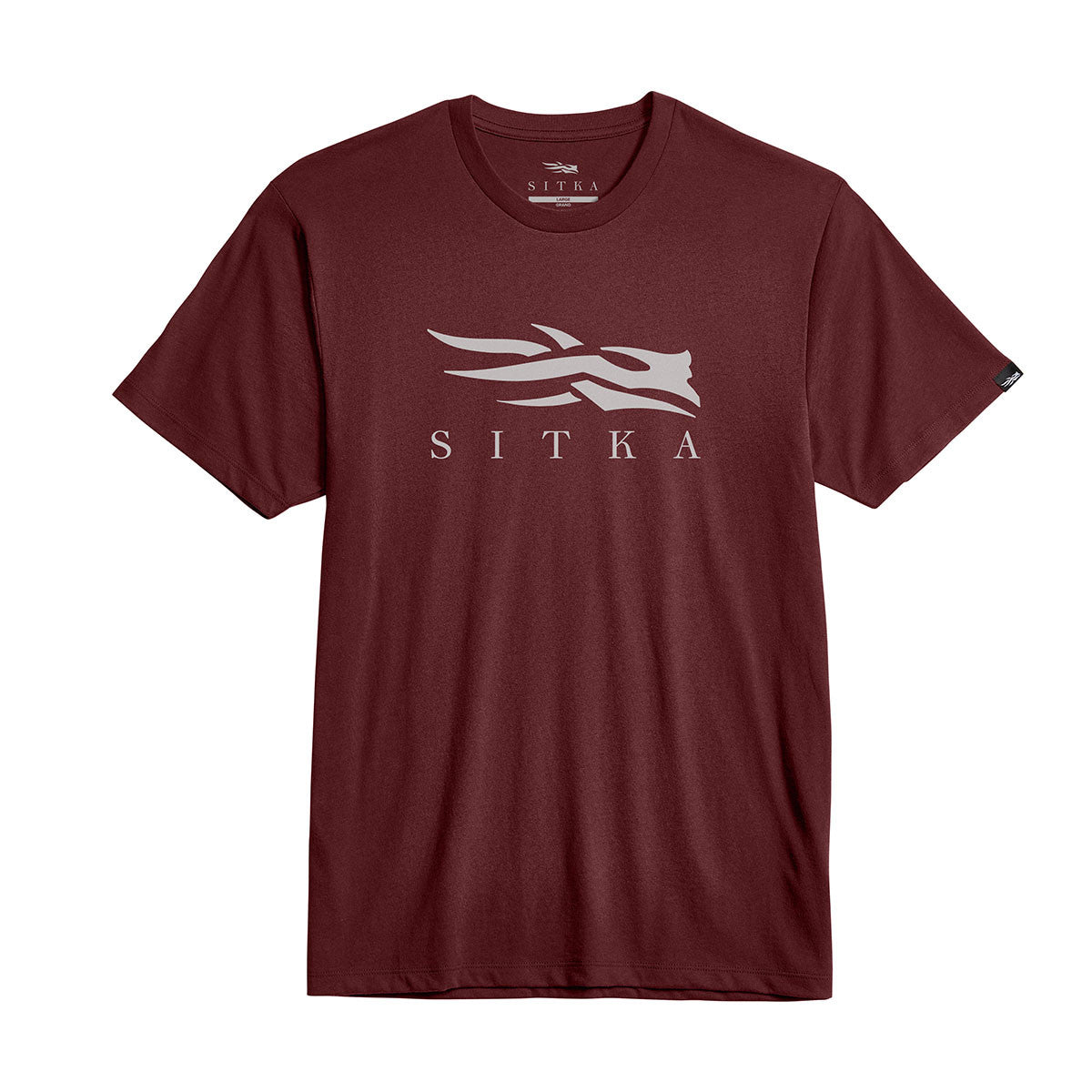 Sitka Men's Icon Tee Image in Dark Red
