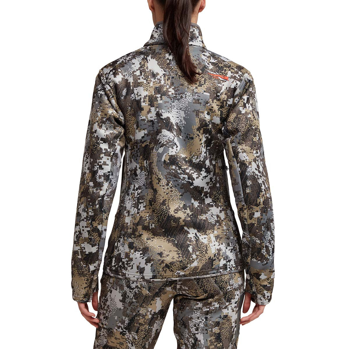 Sitka Women's Traverse Jacket Back Model Image in Elevated II