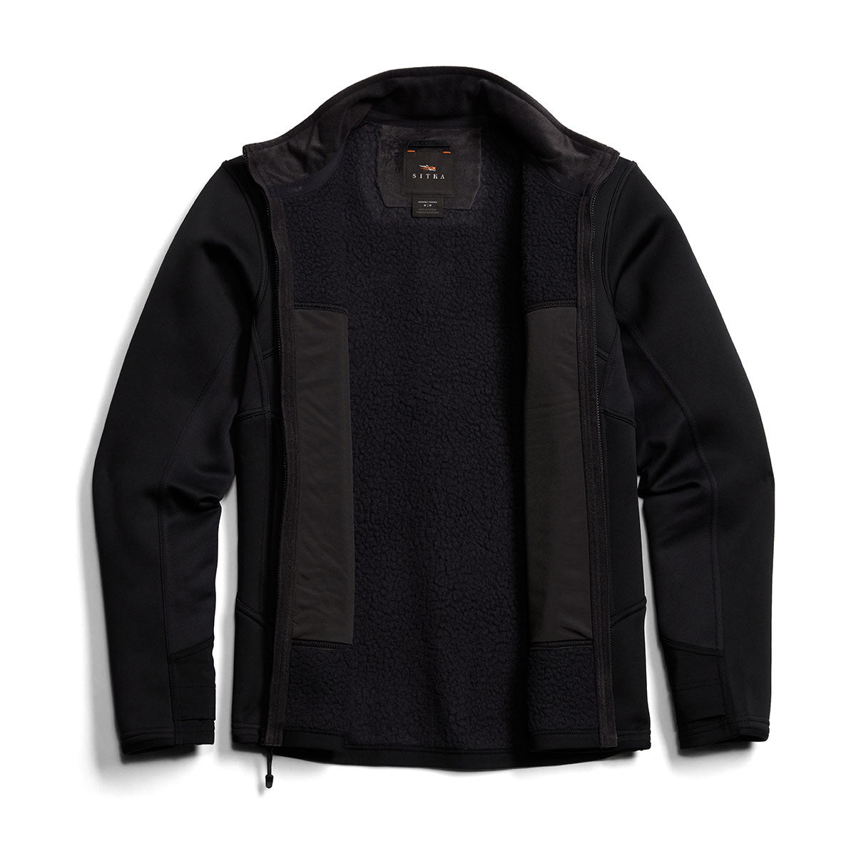 Sitka Women's Traverse Jacket Inside Fabric Image in Sitka Black