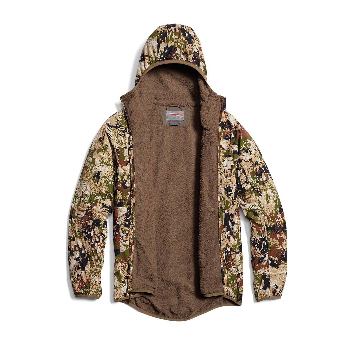Inside Fabric Image of the Sitka Ambient 100 Hooded Jacket.