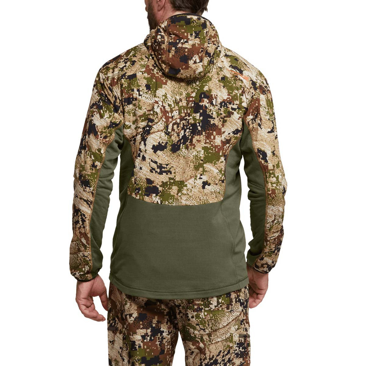 Sitka Ambient 75 Hoodie Back Model Image in Subalpine