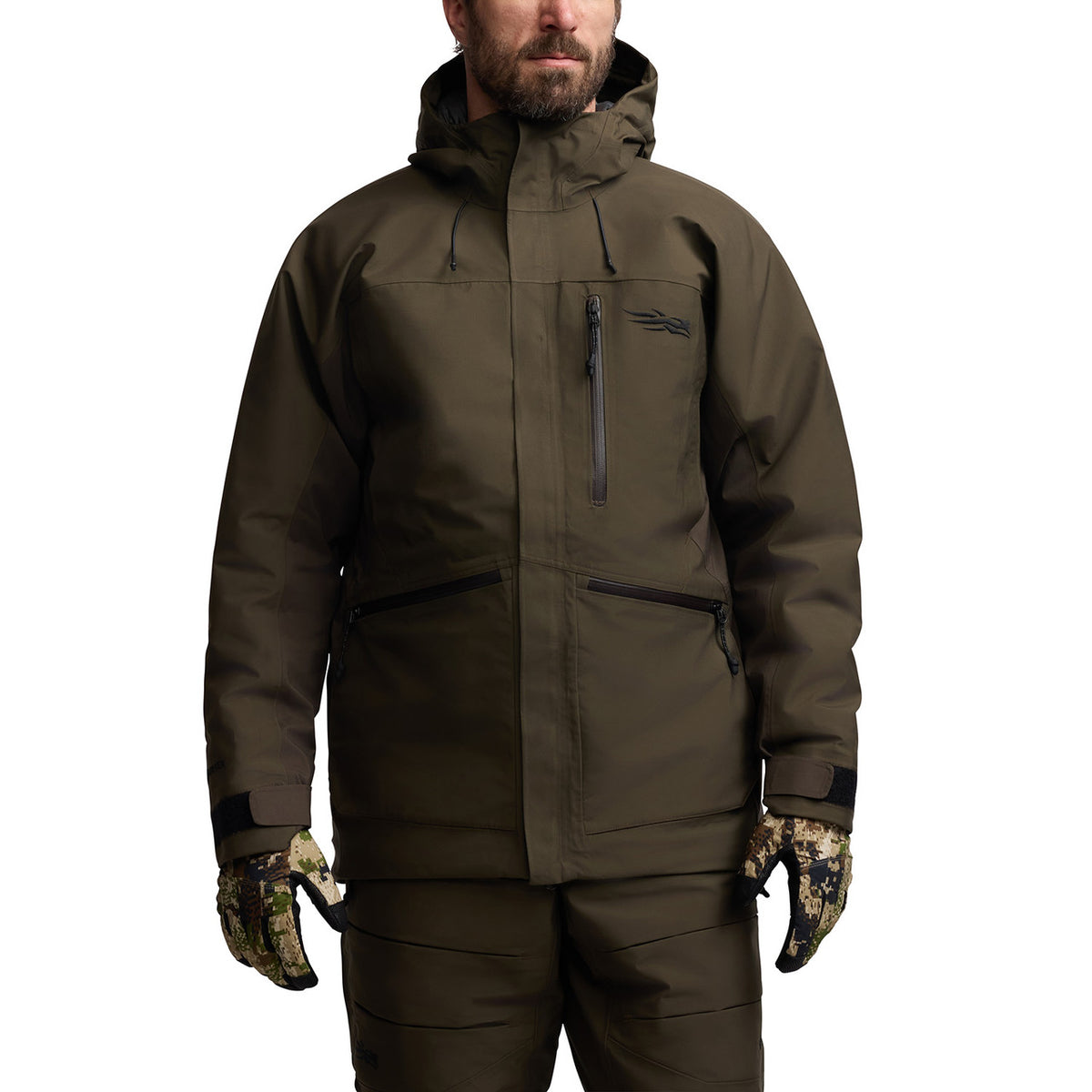Sitka Blizzard Pro Parka Front Model Image