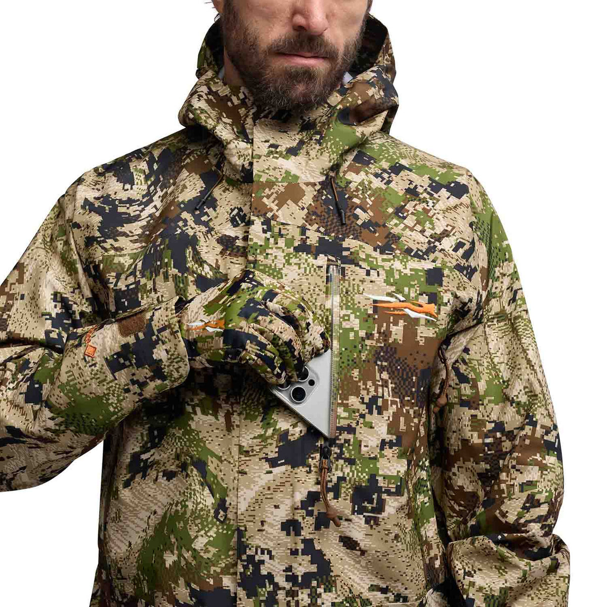 Sitka Dew Point Pro Jacket Front Chest Pocket Image