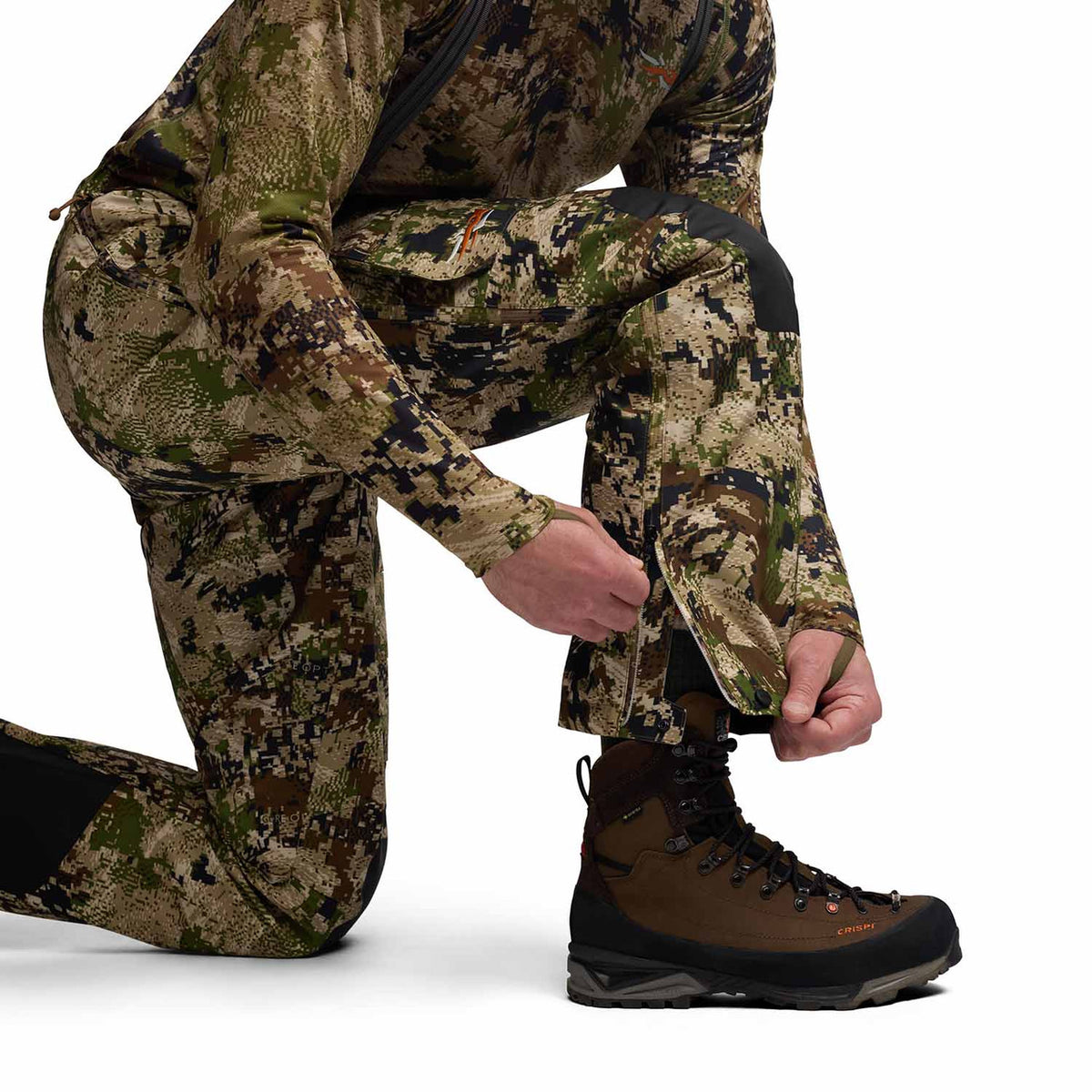 Sitka Dew Point Pro Bib Pant Leg Zipper Image