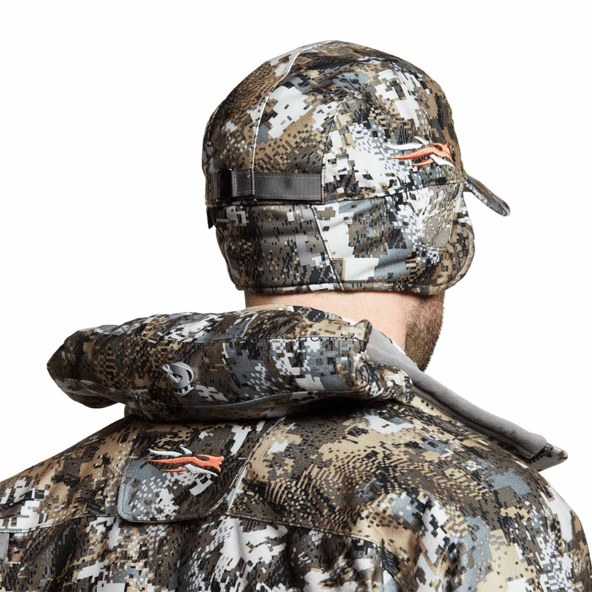 Sitka Incinerator Jacket Hood Rolled Down Image