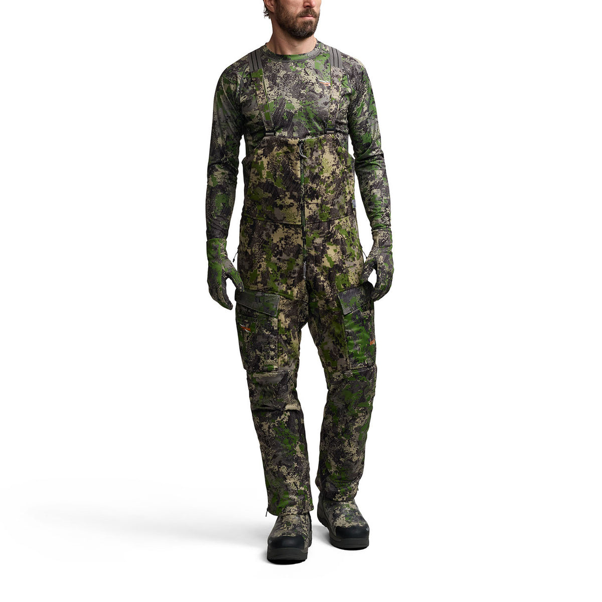 Sitka Men's Stratus Bib Front Model Image