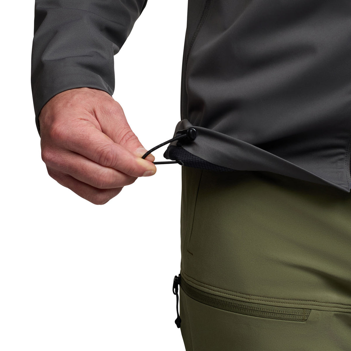 Sitka Jetstream LT Jacket Waist Tightening Pull Tab Image