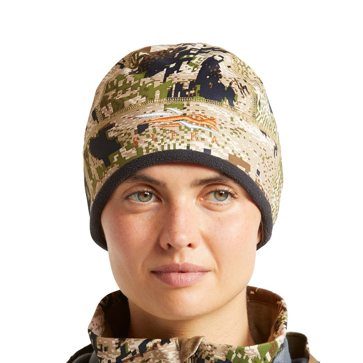 Sitka Women's Jetstream WS Beanie Front Model Image