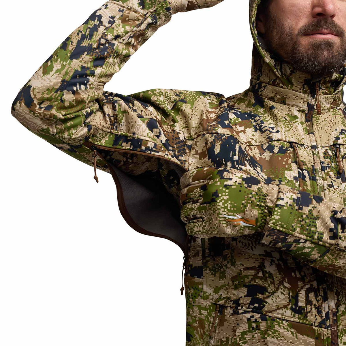 Sitka Men's Jetstream Jacket Pit Zippers Image.