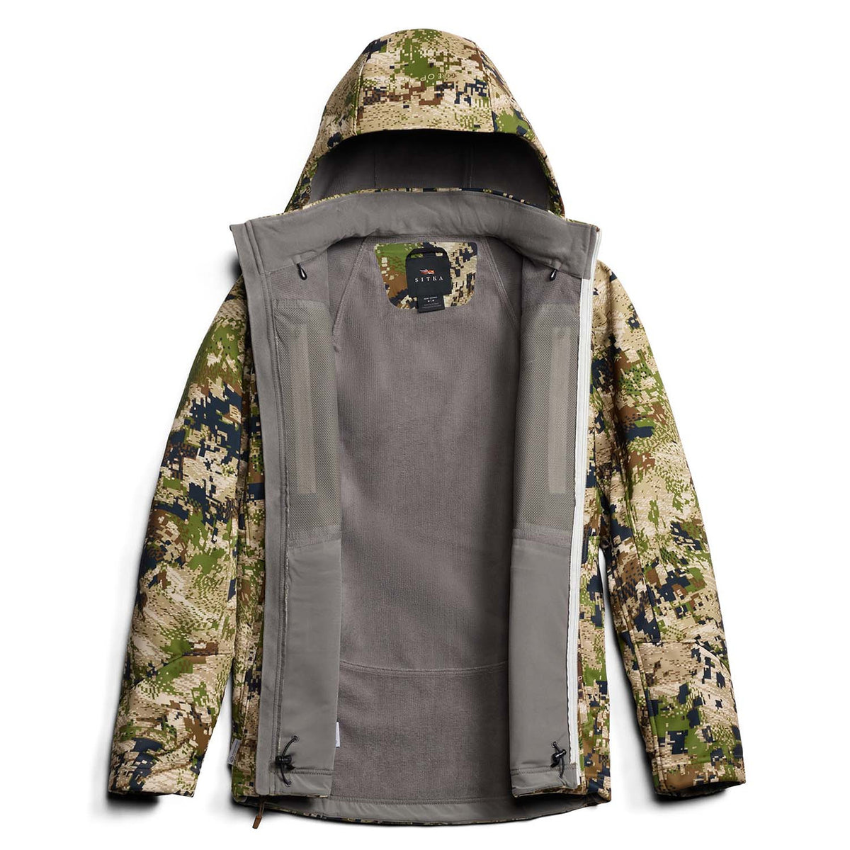 Sitka Men's Jetstream Jacket Inside Fabric Image.