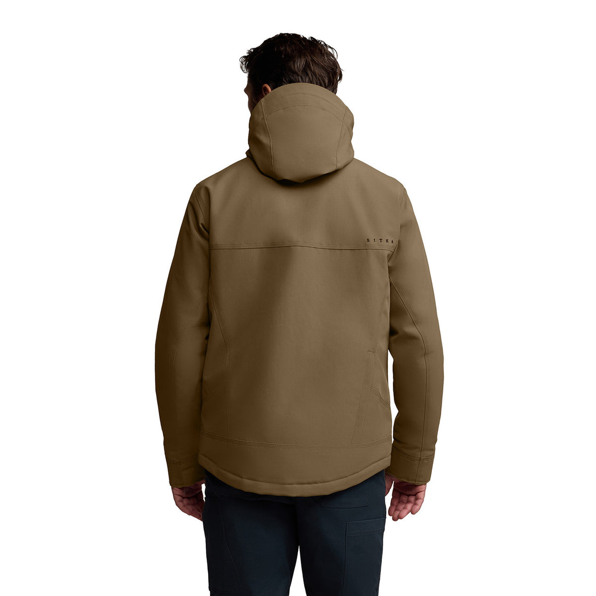 Back Model Image of the Sitka Grindstone Work Jacket.