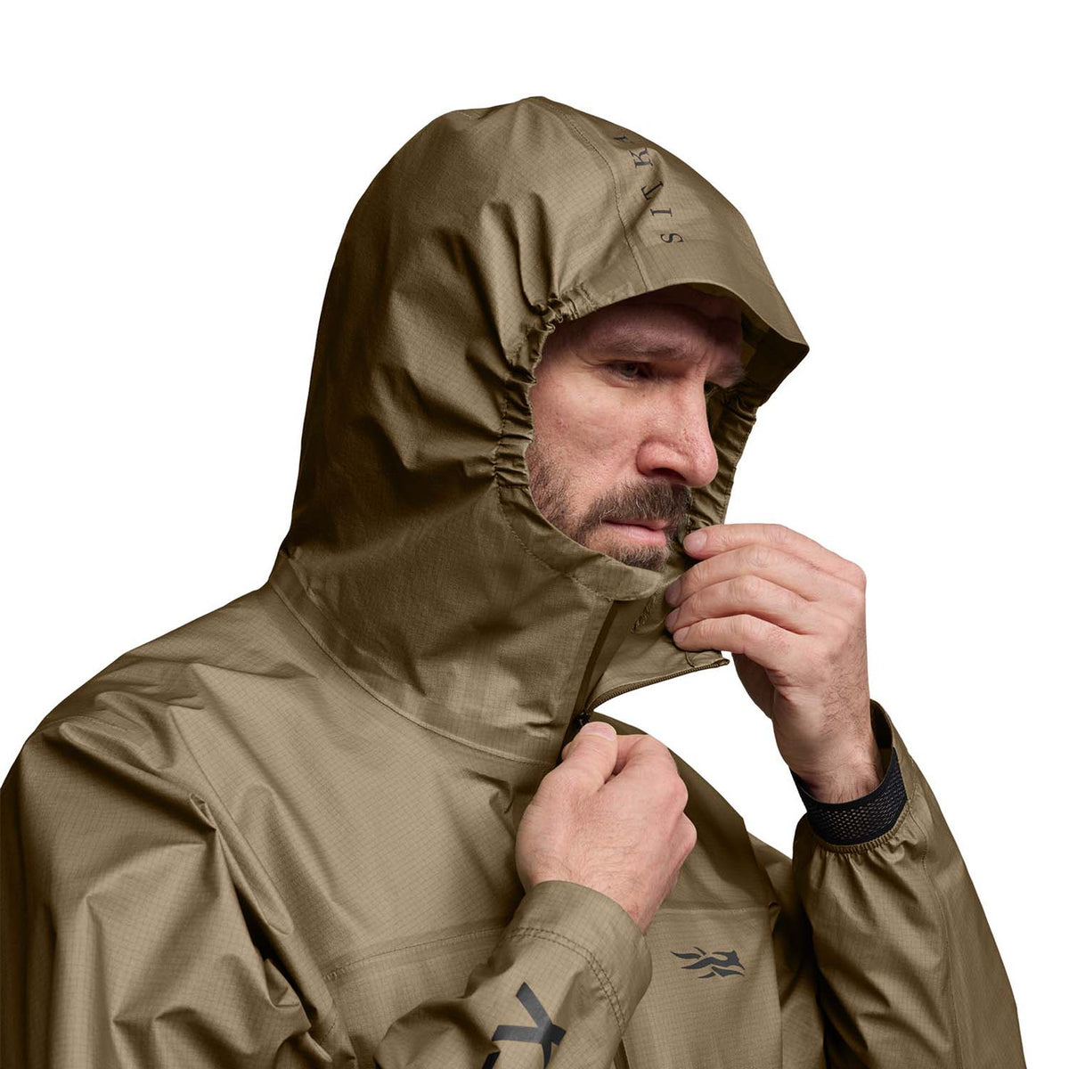 Hood Image of Sitka Dew Point UL Jacket.