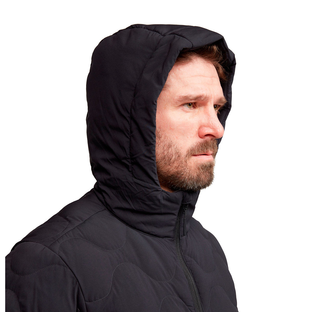 Sitka Ridgeland Hooded Jacket Hood Image in Sitka Black