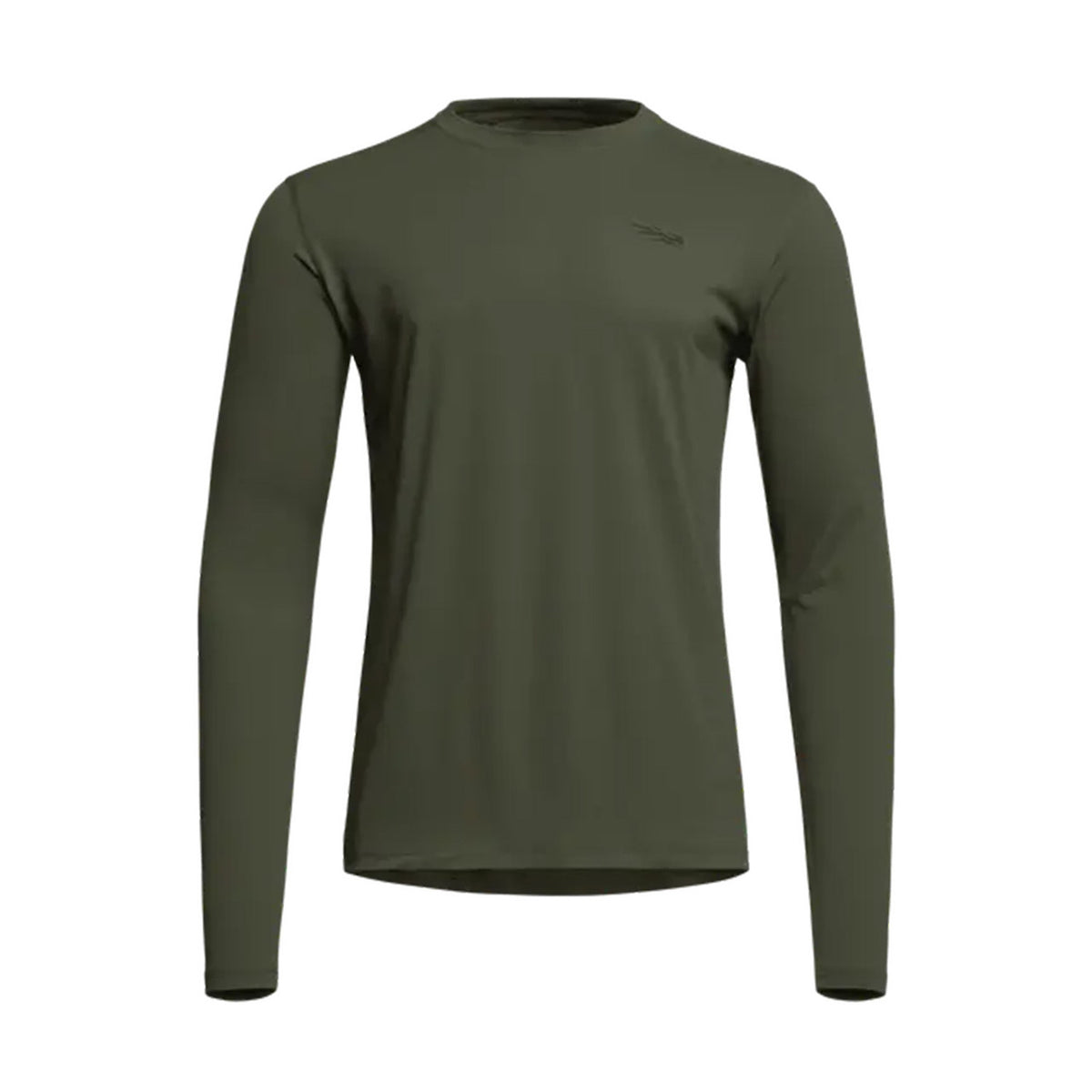 Sitka Radiant Long-Sleeve Crew Image in Cypress Green