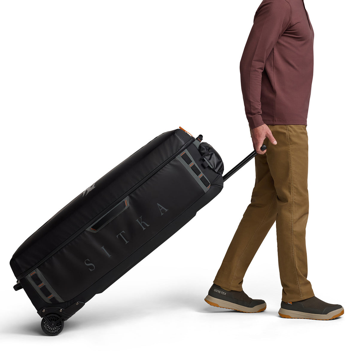Rolling Image of the Sitka Drifter Roller 140L Travel Bag